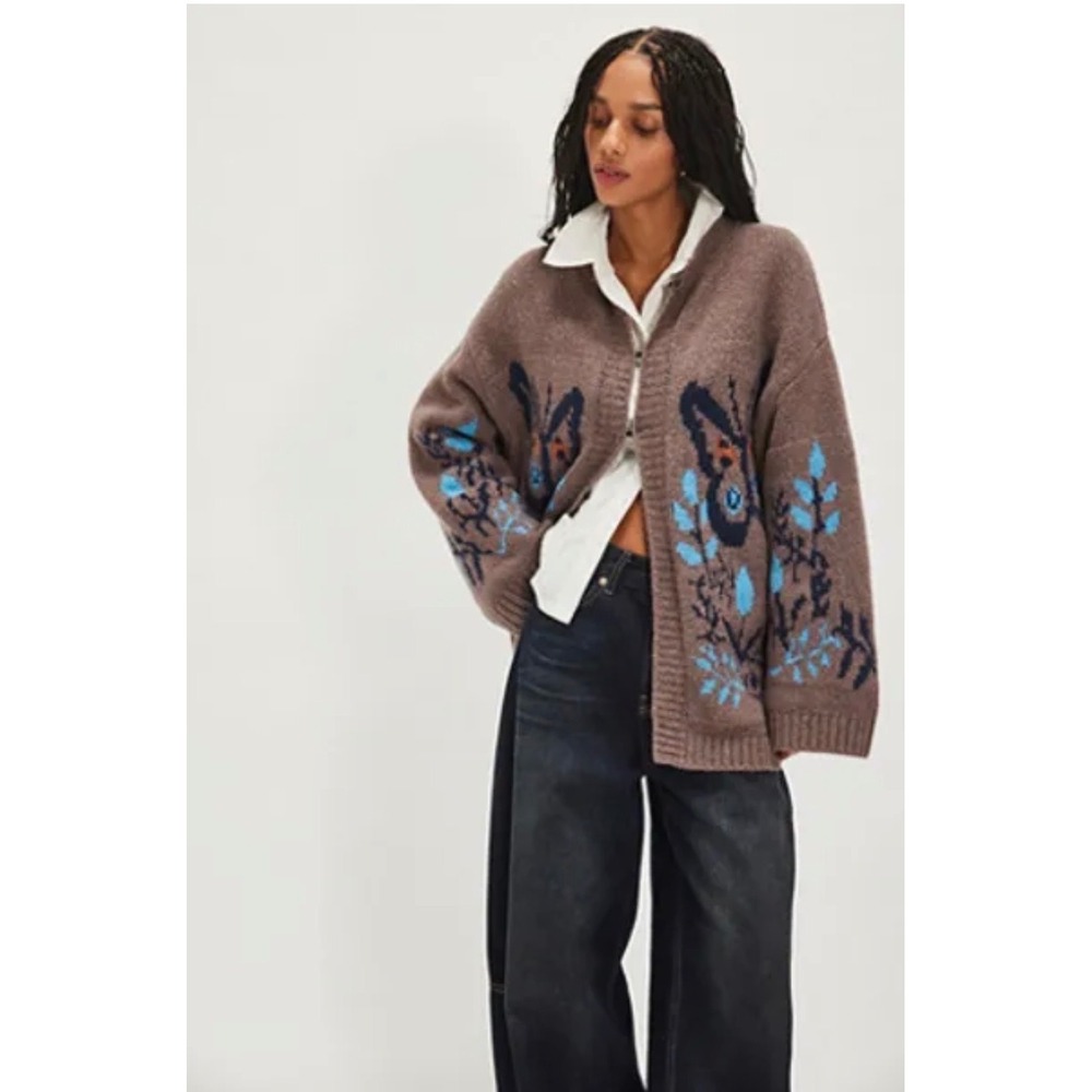 Free People Butterfly Cardigan Sweater